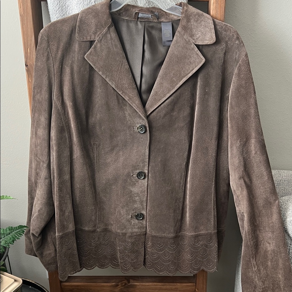 Fabulous Brown Suede Women's Jacket, 3X, Gorgeous!  Closet Find!